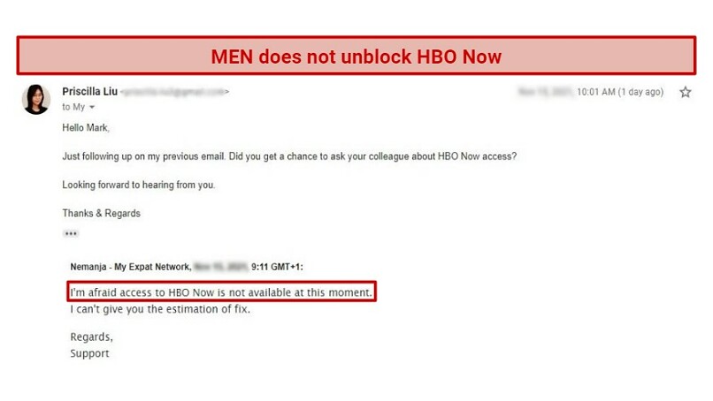 Blocked By: Disney+ and HBO Now
